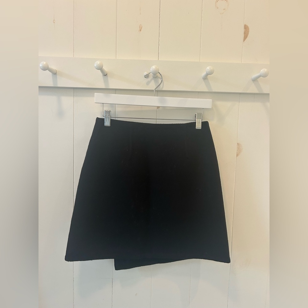 COS Black Wrap Mini Skirt size 4